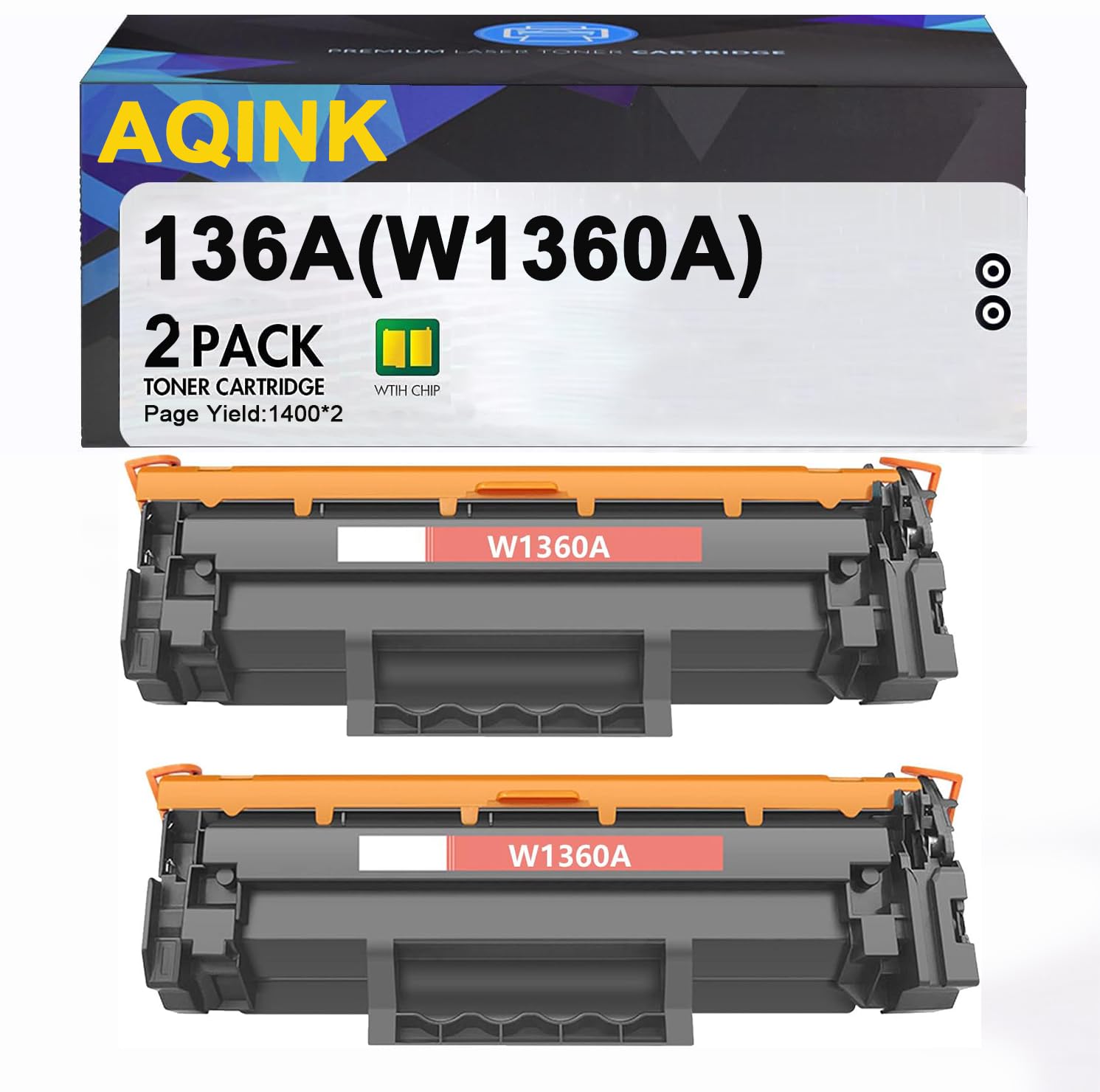 Amazon.com: 136A W1360A Black Toner Cartridges High Yield